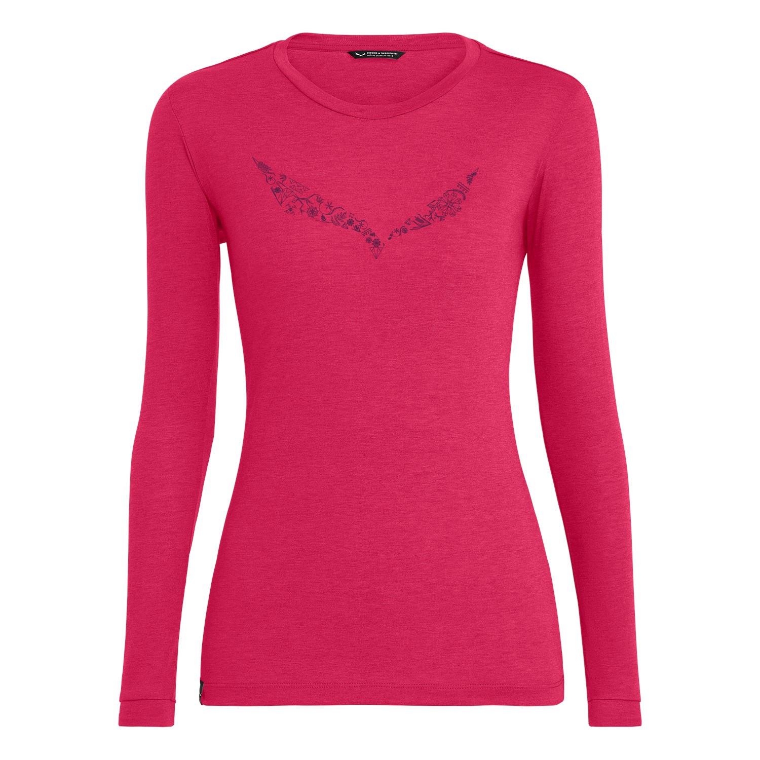 Salewa Women's Solidlogo Dry’Ton Longsleeve T-Shirts Pink MOW-172360